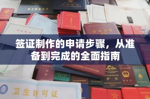 虹口签证制作的申请步骤，从准备到完成的全面指南